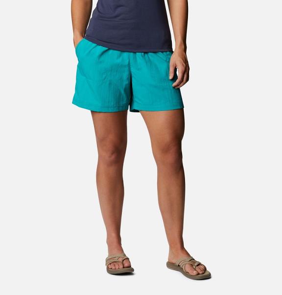 Columbia Sandy River Shorts Blue For Women's NZ50321 New Zealand